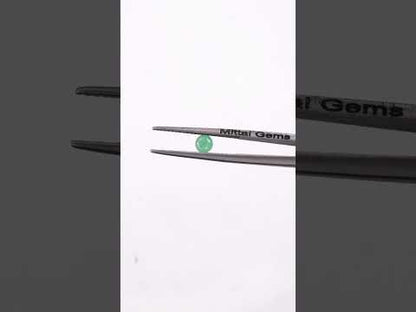 Natural Zambian Emerald Calibrated Cabochon Rounds | 3mm & 4mm