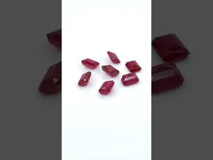 Natural Bangkok Ruby Calibrated Octagons | 5x7mm & 6x8mm