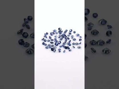 Natural Madagascar Untreated Blue Sapphire Calibrated Rounds | 1.5mm & 1.75mm