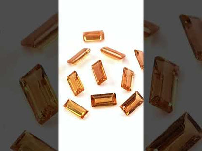 Natural Untreated Orange Sapphire Calibrated Baguettes | 2x4mm & 2.5x5mm