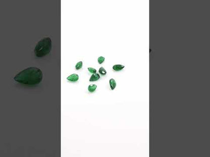 Natural Zambian Emerald Calibrated Pears | 2x3mm & 2x4mm