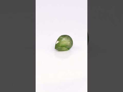 Natural Bangkok Green Sapphire Pear 6cts