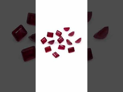 Natural Bangkok Ruby Calibrated Octagons | 3x4mm & 4x5mm