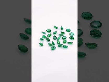 Natural Zambian Emerald Calibrated Ovals | 3x5mm & 4x6mm