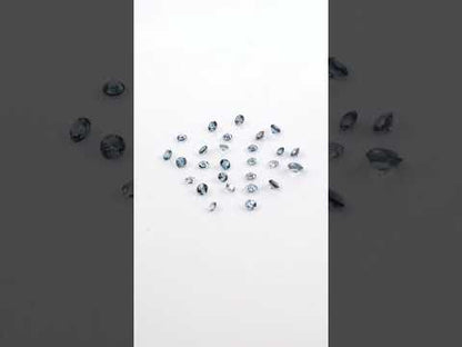 Natural Untreated Blue Sapphire Calibrated Rounds | 1.5mm & 1.75mm