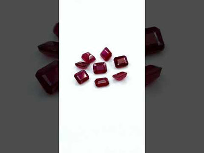Natural Bangkok Ruby Calibrated Octagons | 6x7mm & 7x8mm