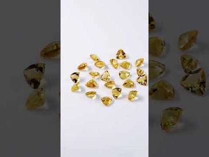 Natural Citrine Calibrated Trillions | 5mm & 6mm