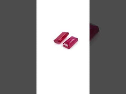 Natural Bangkok Ruby Calibrated Octagons | 5x10mm & 6x12mm