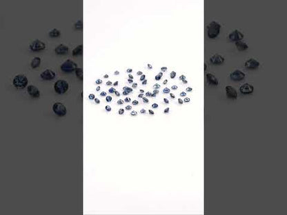 Natural Untreated Blue Sapphire Calibrated Rounds | 2mm