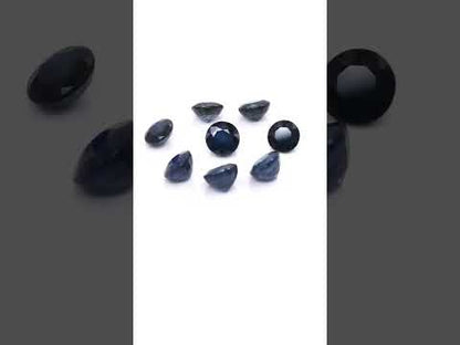 Natural Bangkok Blue Sapphire Calibrated Round | 7mm & 8mm