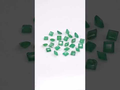 Natural Zambian Emerald Calibrated Squares | 4mm & 4.5mm