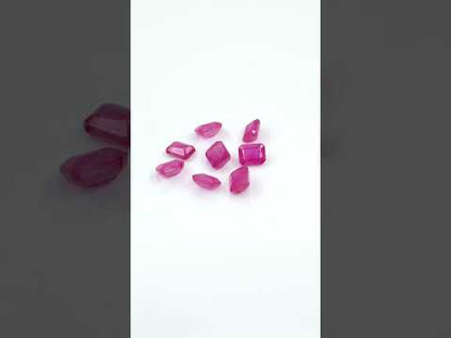 Natural Bangkok Ruby Calibrated Octagons | 3x4mm & 4x5mm