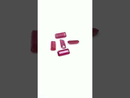 Natural Bangkok Ruby Calibrated Octagons | 4x9mm & 5x11mm