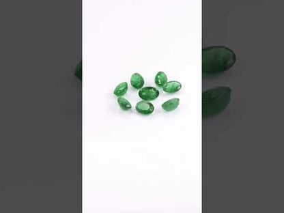 Natural Zambian Emerald Calibrated Ovals | 2x4mm & 3x4mm