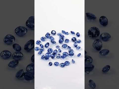 Natural Ceylon Untreated Blue Sapphire Calibrated Rounds | 3mm & 3.5mm