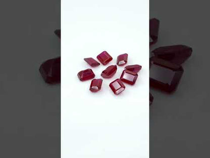 Natural Bangkok Ruby Calibrated Octagons | 6x8mm & 7x9mm