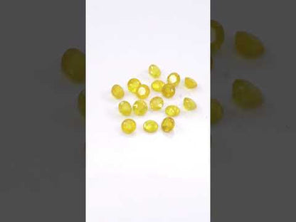 Natural Bangkok Yellow Sapphire Calibrated Rounds | 5mm & 6mm
