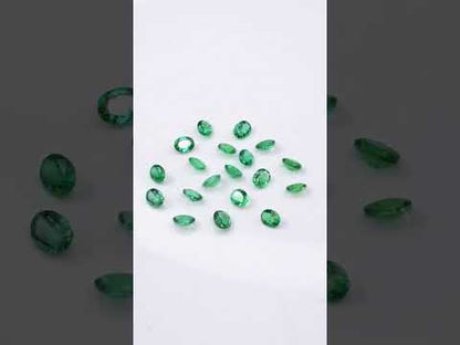 Natural Zambian Emerald Calibrated Ovals | 3x4mm & 4x5mm