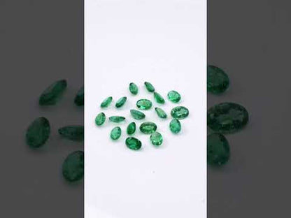 Natural Zambian Emerald Calibrated Ovals | 3x5mm & 4x6mm