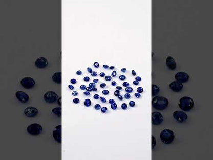 Natural Ceylon Untreated Blue Sapphire Calibrated Rounds | 3mm & 3.5mm