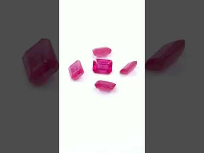 Natural Bangkok Ruby Calibrated Octagons | 5x7mm & 6x8mm