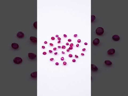 Natural Burma Untreated Calibrated Ruby Rounds | 3mm