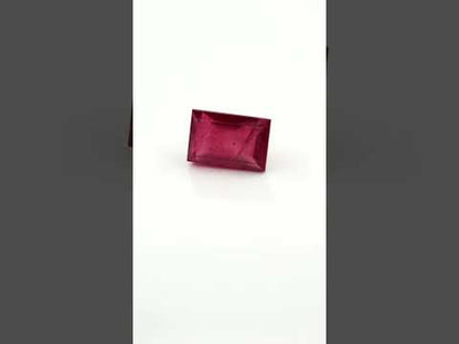 Natural Bangkok Ruby Baguette | 12cts