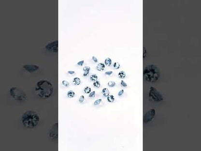 Natural Aquamarine Calibrated Rounds | 3mm & 4mm
