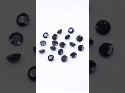 Natural Untreated Blue Sapphire Calibrated Rounds | 5mm & 6mm