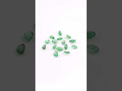 Natural Zambian Emerald Calibrated Pears | 3x4mm & 4x5mm
