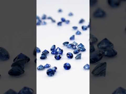 Natural Madagascar Untreated Blue Sapphire Calibrated Rounds | 2mm