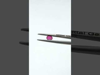 Natural Bangkok Ruby Calibrated Cabochon Ovals | 3x4mm & 4x5mm