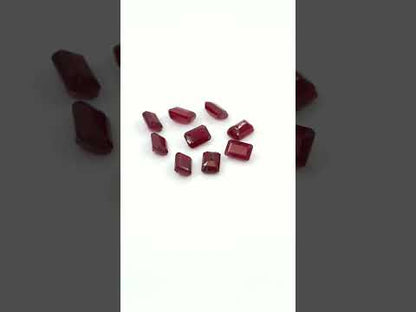 Natural Bangkok Ruby Calibrated Octagons | 3x5mm & 4x6mm