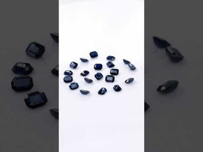 Natural Untreated Blue Sapphire Calibrated Octagons | 3x4mm & 4x5mm