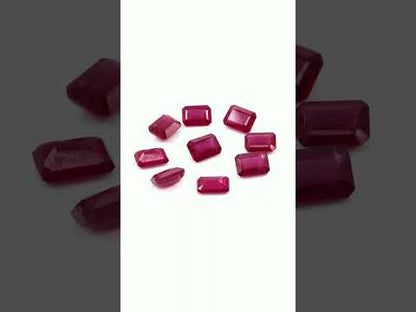 Natural Bangkok Ruby Calibrated Octagons | 5x7mm & 6x8mm