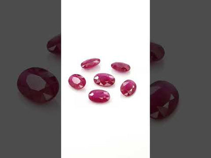Natural Untreated Burma Ruby Calibrated Ovals | 3x5mm & 4x6mm