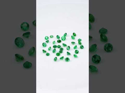 Natural Zambian Emerald Calibrated Round | 4mm