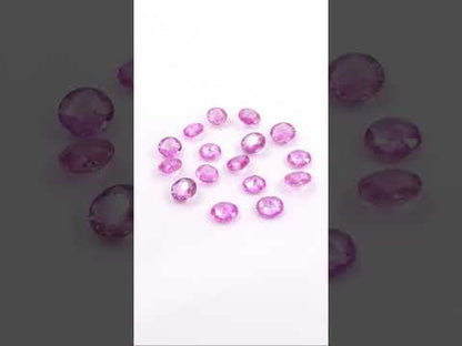 Natural Untreated Pink Sapphire Calibrated Rose Cut Rounds | 3mm & 4mm