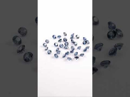 Natural Untreated Blue Sapphire Calibrated Rounds | 2mm