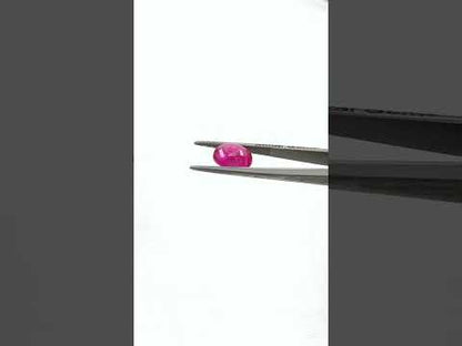 Natural Bangkok Ruby Calibrated Cabochon Ovals | 7x9mm & 8x10mm