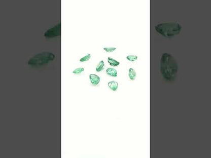 Natural Zambian Emerald Calibrated Pears | 3x4mm & 4x5mm
