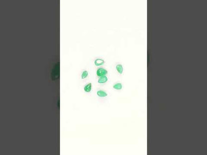 Natural Zambian Emerald Calibrated Pears | 3x4mm & 4x5mm