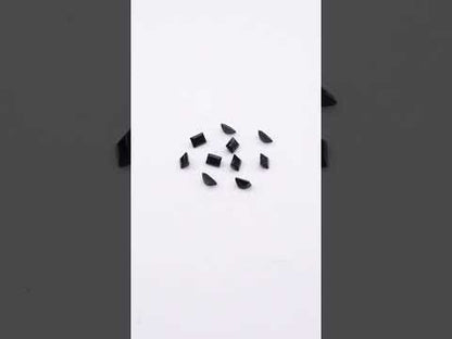 Natural Untreated Black Sapphire Calibrated Baguettes | 2x3mm & 3x4mm
