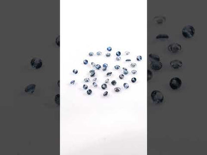 Natural Madagascar Untreated Blue Sapphire Calibrated Rounds | 2mm