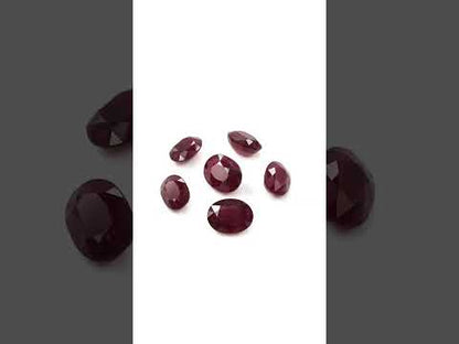 Natural Untreated African Ruby Calibrated Ovals | 5x7mm & 6x8mm