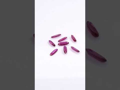 Natural Bangkok Ruby Calibrated Long Ovals | 8x2.5mm & 10x4.5mm