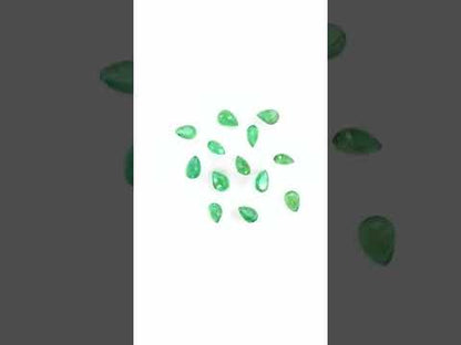 Natural Zambian Emerald Calibrated Pears | 3x4mm & 4x5mm