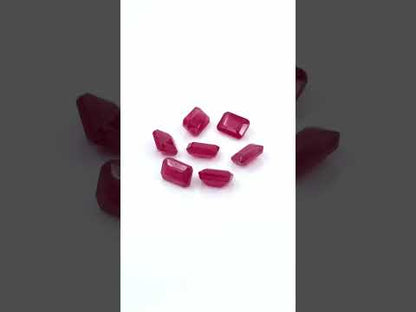 Natural Bangkok Ruby Calibrated Octagons | 3x5mm & 4x6mm