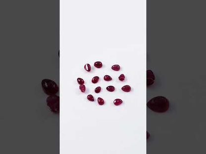 Natural Bangkok Calibrated Ruby Cabochon Pears | 3x5mm & 4x6mm
