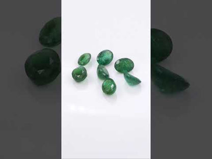 Natural Zambian Emerald Calibrated Ovals | 5x7mm & 6x8mm